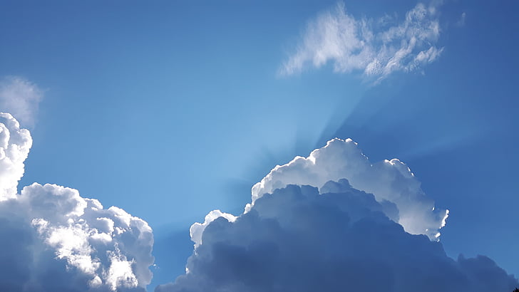 sky, clouds, sun, summer, cloud - sky, blue, backgrounds