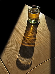 бира, стъкло, сянка, освежаване, напитка, ябълково вино, готино