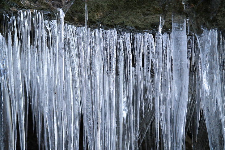 glace, Icicle, froide, neige, congelés, stalactites, hiver