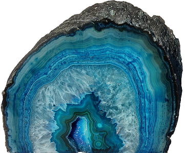 blu, nero, Drusa (botanica), Geode, gemma, pietre dure, agata