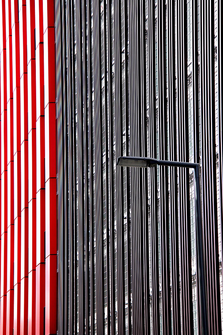 pal de llum, línies, Rotterdam, patró, fons