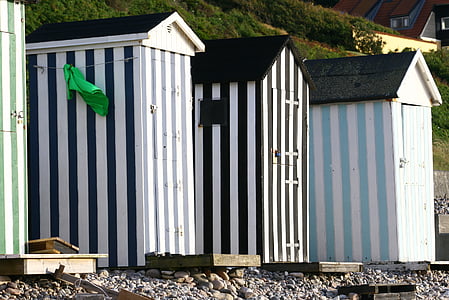 beach hut, beach, summer, journey, sea, holiday, vacations