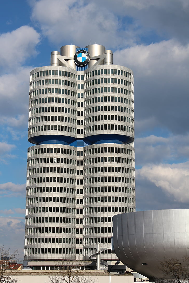 BMW muziejus, Miunchenas, Vokietija, pramonės, bokštas