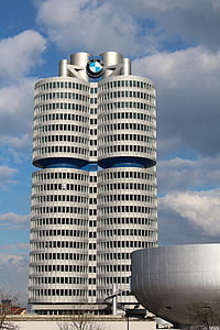BMW muziejus, Miunchenas, Vokietija, pramonės, bokštas
