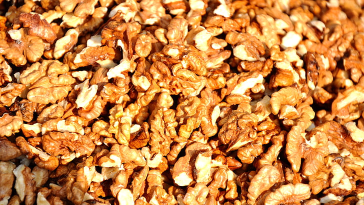 semena, ořech, jídlo, detail