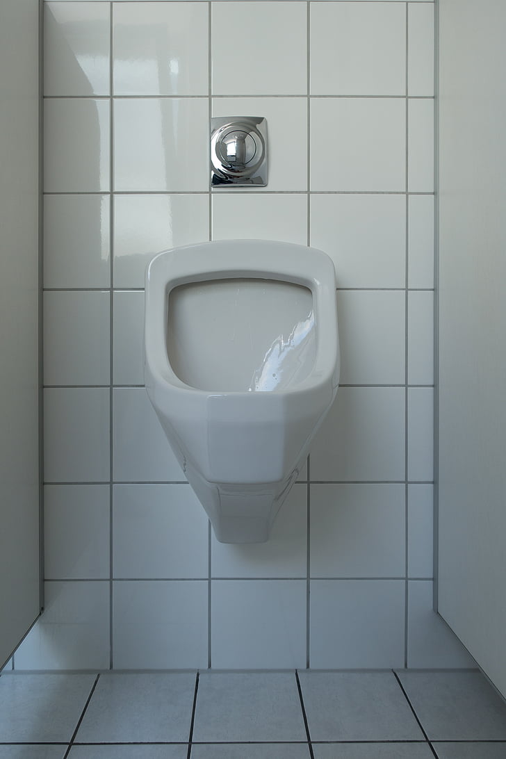WC, urinoir, toilette homme, toilette, Loo, céramique, dalles