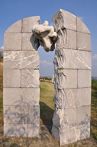 Steinskulptur, der Berg ist ein Symbol für, Statuenpark, das Gesicht der region, Natur, Kunst