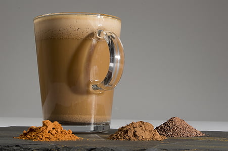 latte, Aztec latte, Café orgánico, kanel, cayenne peppar, kakao, mat och dryck