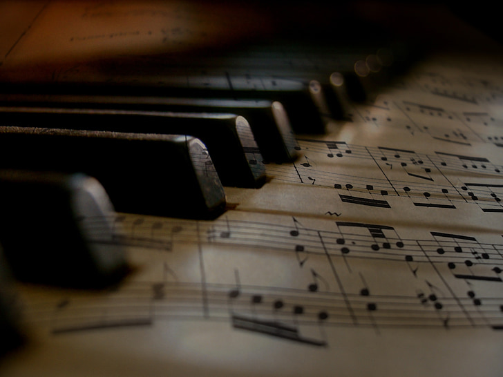 Hudba, klavír, klíče, klávesnice, zvuk, koncert, hudebník