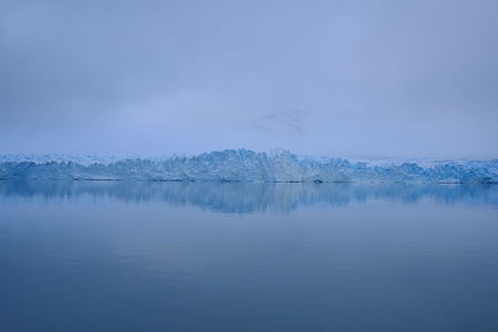 얼음 가장자리, 선반, 장벽, 얼음, 남극 대륙, 블루, 부동