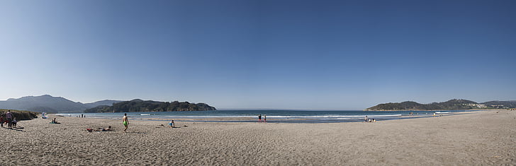 Ortigueira, Beach, tenger, Galicia, óceán, táj, Costa