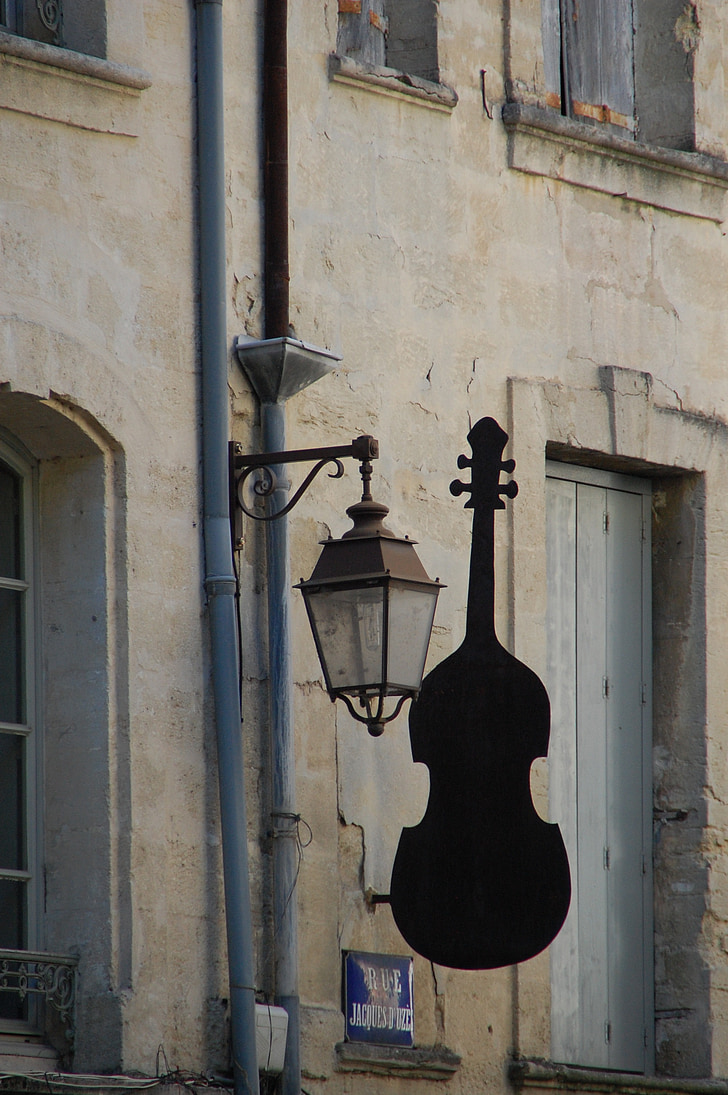violin, luminaire, instrument