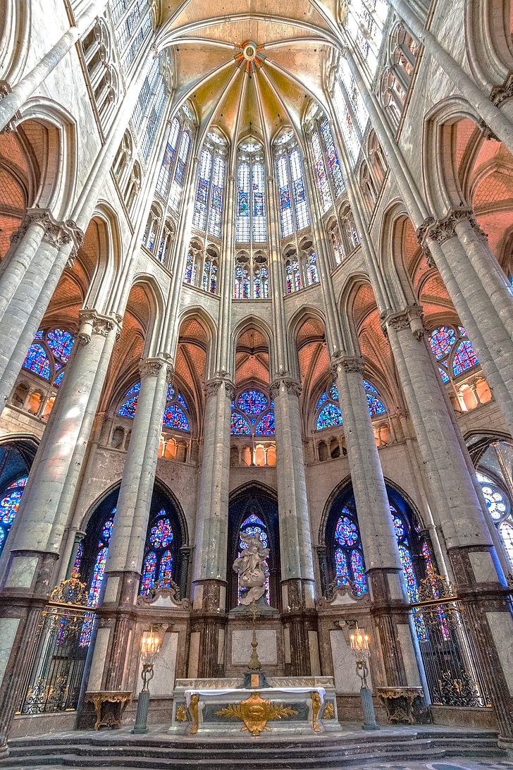 katedrālē, Beauvais, Pikardija, Francija, gotika