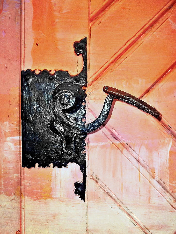Free photo: door, handle, door knob, wood, church, old - Hippopx