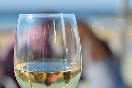 Wein, Glas, Sonne, Strand, Sand, Carbis bay, St Ives