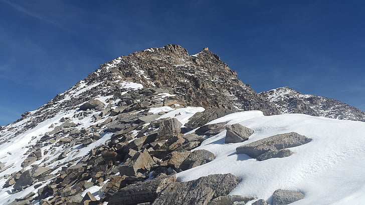 magas angelus, csúcstalálkozó, Ridge, Dél-Tirol, alpesi, gebrige, hegyek