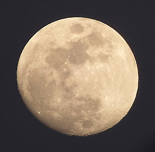 Månen, detaljer, kratere, fuldmåne, nat, astronomi, Månens overflade