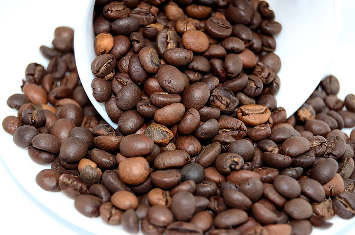 咖啡因, 特写, 咖啡, 咖啡豆, 版税图像