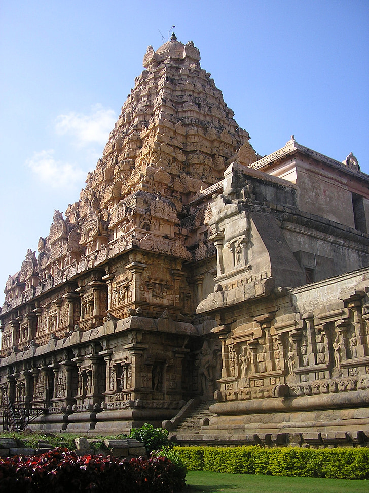 Thanjavur, Indija, templis, Hindu, Indijas, hinduisms, Tamilu