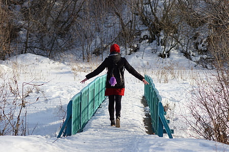 jalutama, märts, loodus, talvel, lumi, külma temperatuuri, seiklus