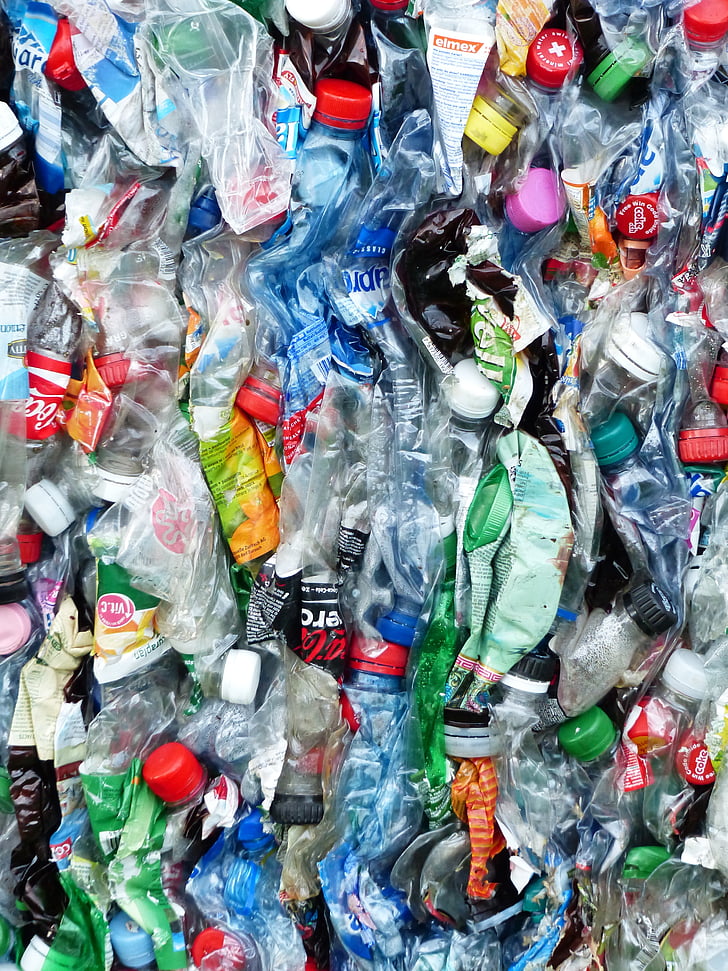пластикові пляшки, пляшки, Переробка, захист навколишнього середовища, замикання, сміття, пластикові