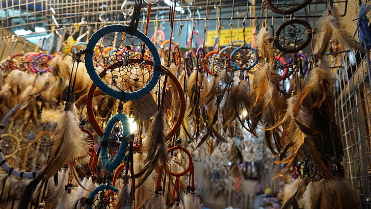 the dream, catcher, dream, indian, tribal, feather, ornament