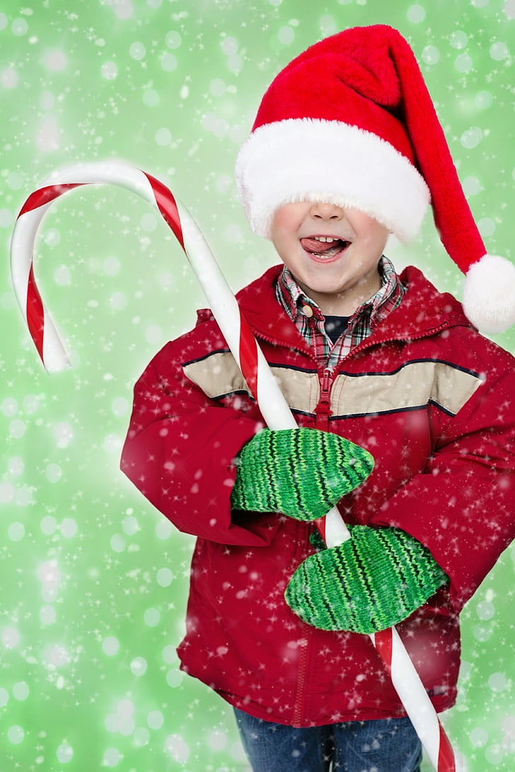 Christmas boy, liten pojke, Santa boy, barn, jul, Holiday, Pojke
