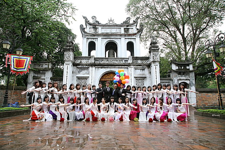students, graduates, group, people, asia, china, japan