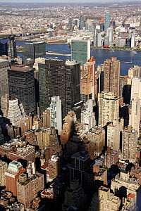 นิวยอร์ก, ตึกเอ็มไพร์ส, ท้องฟ้า, เมือง, ในเมือง, แมนฮัตตัน, เอ็มไพร์