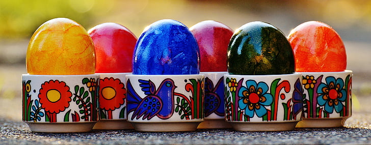 Uskrs, uskrsna jaja, šarene, Sretan Uskrs, jaje, boje, boja