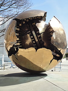 Monumento, esfera de, das Nações Unidas, Nova Iorque