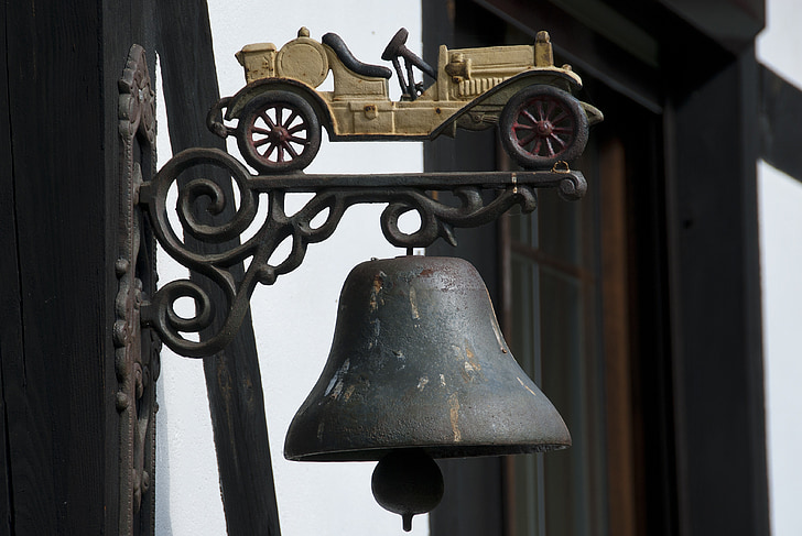 Bell, monument, bygge, tid, gamle