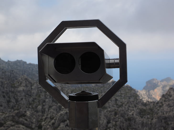 teleskop, dengan melihat, pemandangan, teropong, optik, jarak, Visi