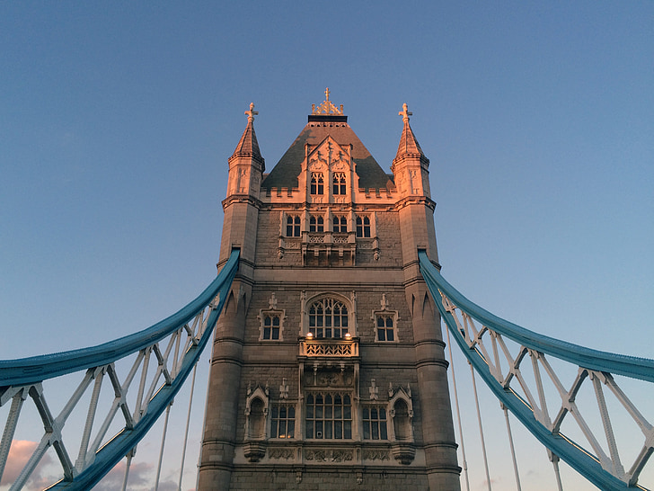 Londýn, Tower bridge, Anglie, stiskněte tlačítko, zajímavá místa