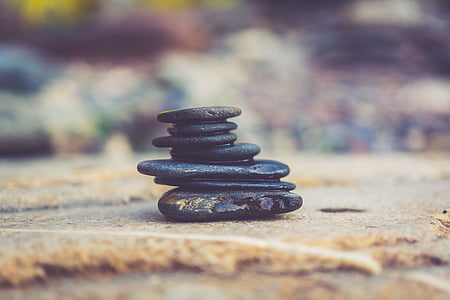 equilíbrio, Zen, objetos, ioga, centrado, de castigo, pilha