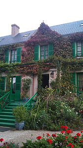 Monet, Monet'nin evi, darbeydi, Fransa, Avrupa, ev, Simgesel Yapı