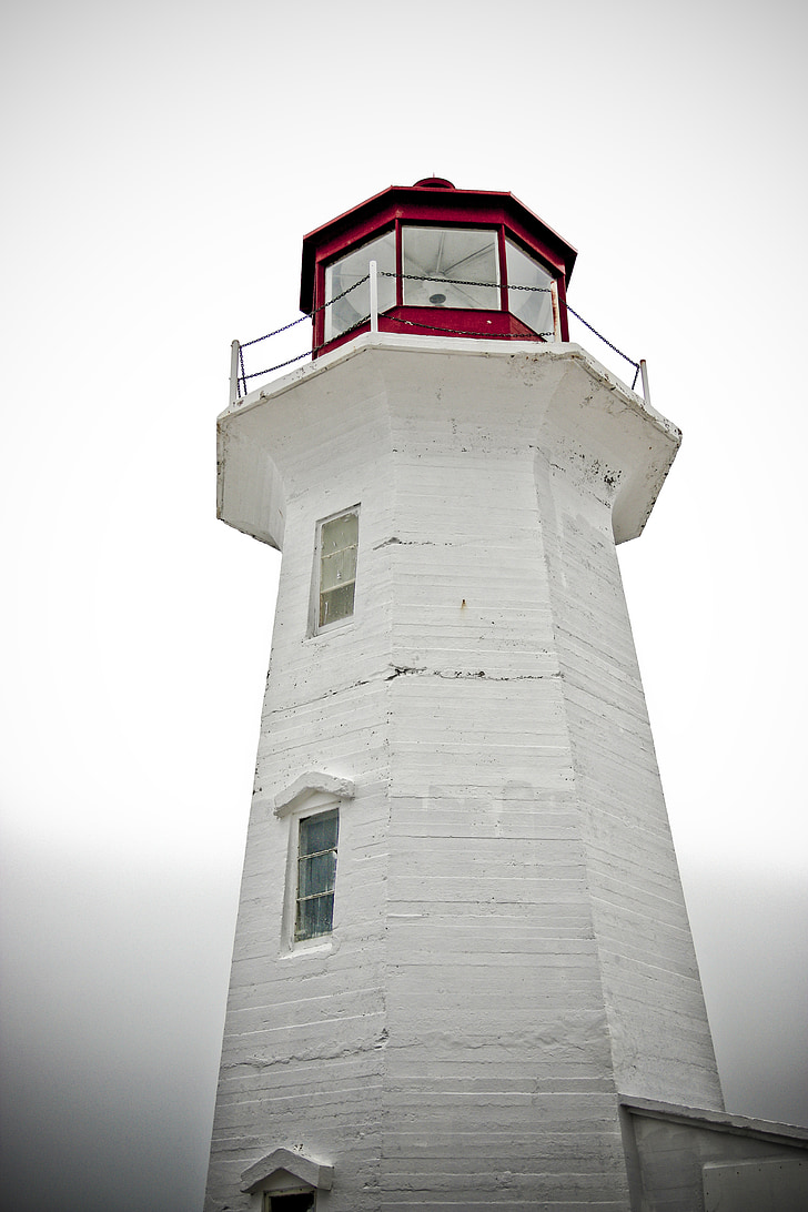 casa de llum, Canadà, Cala de Peggy, Nova Escòcia, viatges, punt de referència, històric