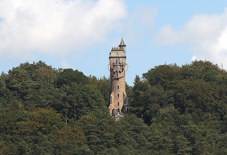 Kaiser wilhelm turm, spegel nöje tower, utsiktstorn, Lahn berg, Larsson marburg Marburg, Hesse, tornet