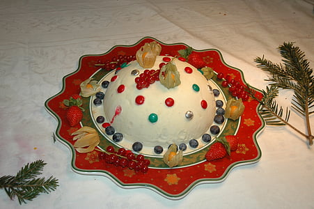 Christmas, gâteau de Noël, dessert, gâteau de crème glacée, glace, alimentaire, Parti