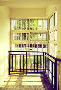 sinar matahari, balkon, hangat