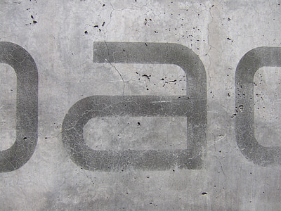 beton, stedelijke, Trist, grijs, lettertype, Impressum