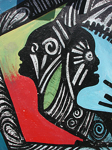 callejon de hamel, Afro-Kubos, spalvos, pop menas, iliustracija