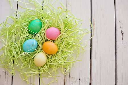 ovos de Páscoa, colorido, pastéis, Páscoa, férias, Primavera, celebração