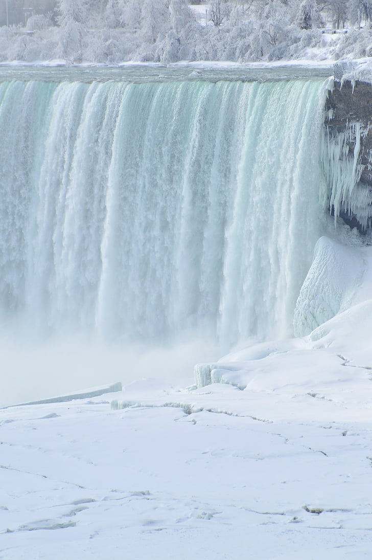 Horseshoe falls, Niagara falls, talvi, Ice, lumi, jäädytetty, Luonto