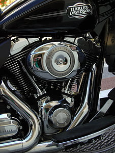 motorcycle, motor, chrome, vehicle, harley davidson, shiny, close up