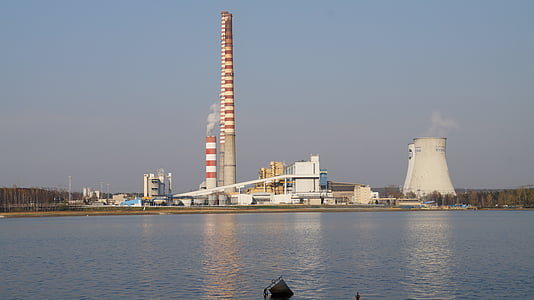 въглища електроцентрали, Рибник, Силова уредба, охладителни кули, генериране на, комин, въглища