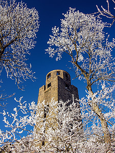 hohe acht, Eifel, Winter, Turm, Denkmal, Deutschland, Schnee