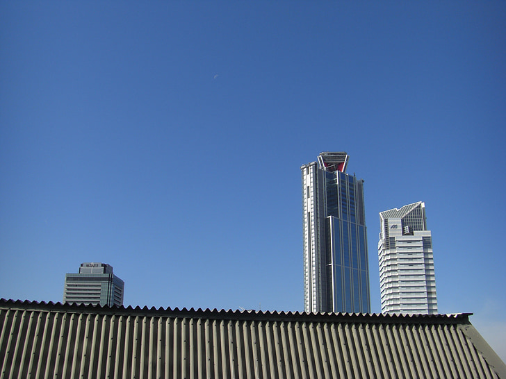 měsíc, obloha, Jižní přístav, Společnost Mizuno, Mizuno, Osaka prefekturní úřad, 咲洲庁 sál