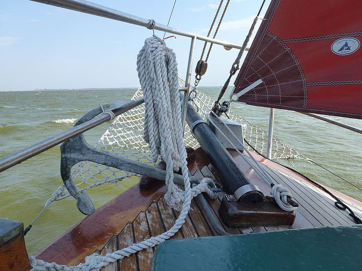 Парусная лодка, мне?, воды, Балтийское море