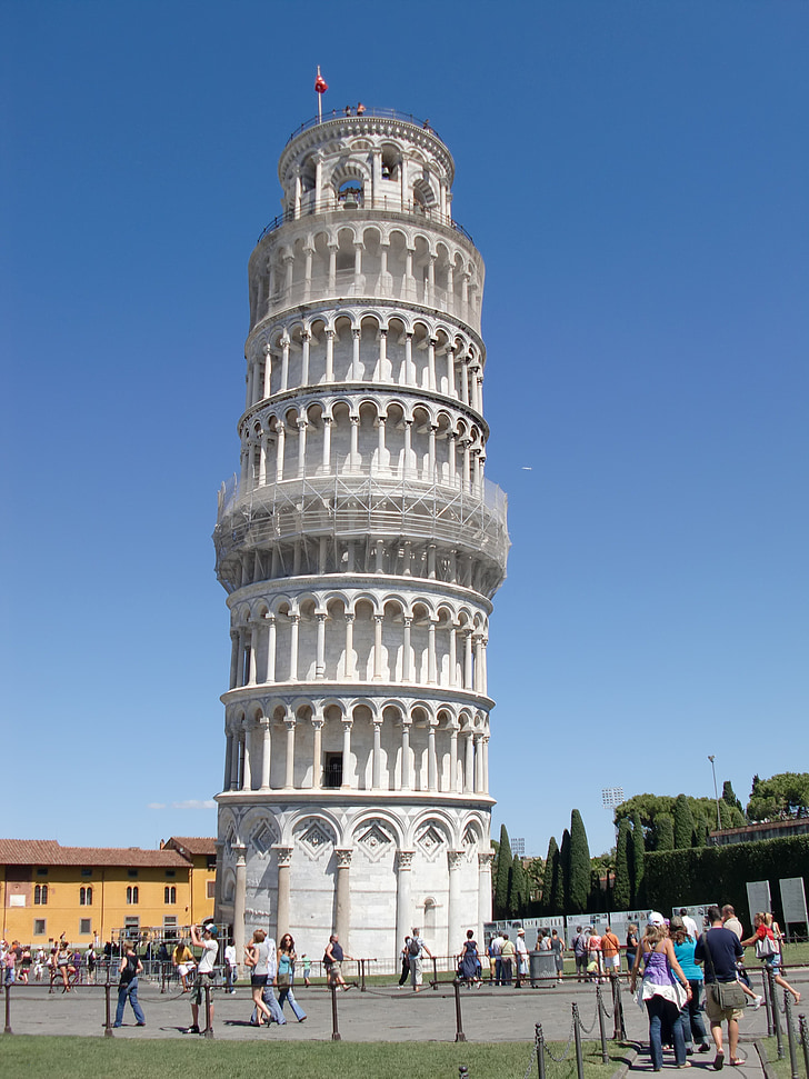 Pisa, Italia, skjev tower, Toscana, tårnet, Italia reise